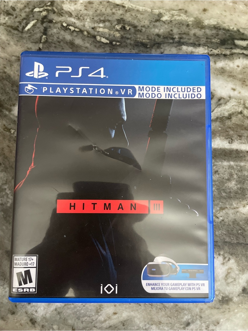 Sony PS4 Hitman III - Black & Red Cover